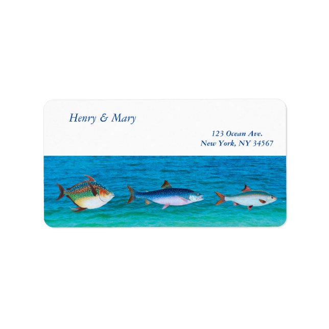 Ocean Delight (Personalized Name & Address) Label (Front)