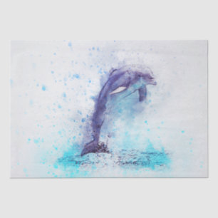 ocean dolphin tissue paper