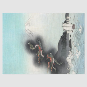 Ocean Dragon Rising to Mt. Fuji HOKUSAI Ukiyo-e Tissue Paper