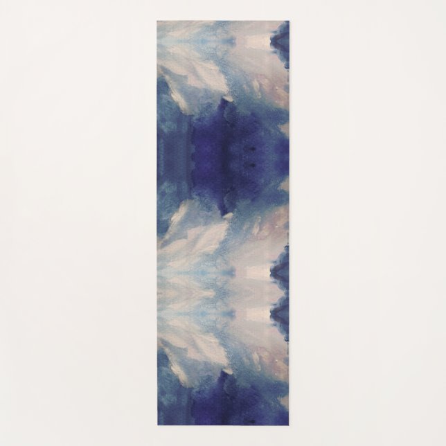 Ocean Dream Abstract Art Yoga Mat (Front)
