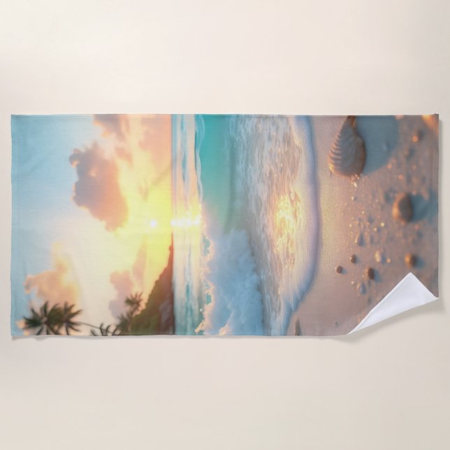 Ocean Dream Serenity Beach Towels (Front)