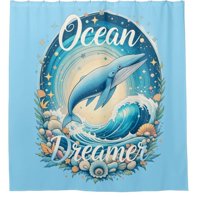Ocean Dreamer Shower Curtain (Front)