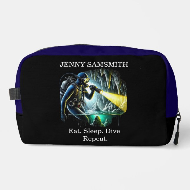 Ocean Dreams: Dive, Explore, Live! Dopp Kit (Front)