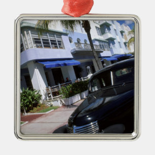 Ocean Drive, Miami Beach Florida Metal Ornament