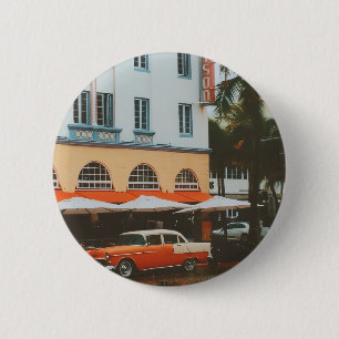 Ocean Drive, South Beach, Miami 2 Inch Round Button
