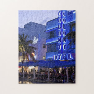 Ocean Drive, South Beach, Miami Beach 2 Jigsaw Puzzle