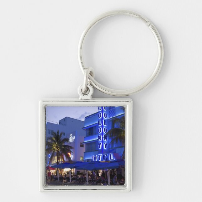 Ocean Drive, South Beach, Miami Beach, 2 Keychain (Front)