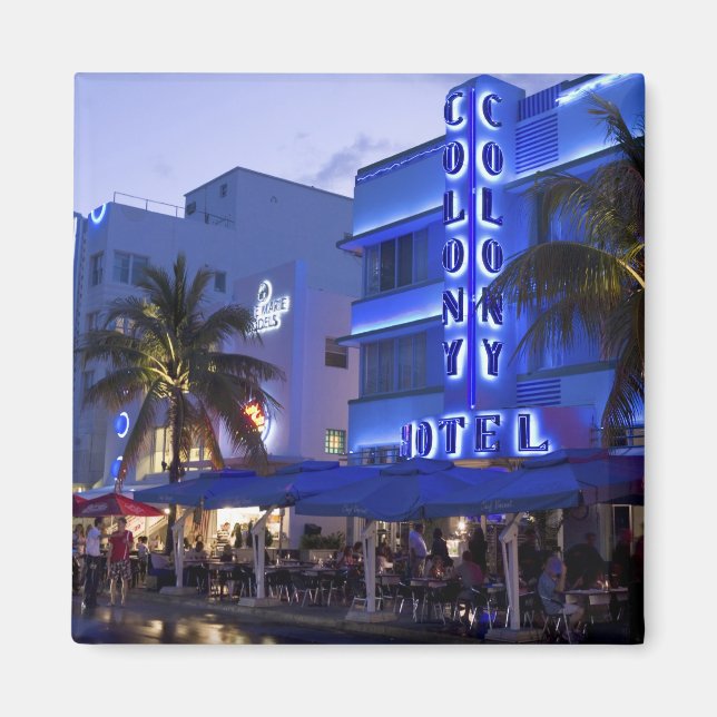 Ocean Drive, South Beach, Miami Beach, 2 Magnet (Front)