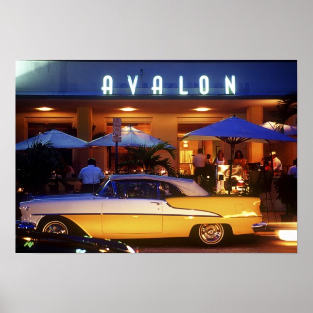 Ocean Drive, South Beach, Miami Beach, Poster (Front)