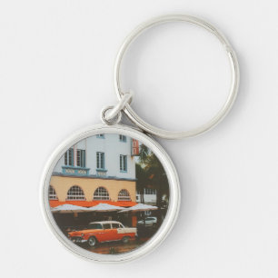 Ocean Drive, South Beach, Miami Keychain