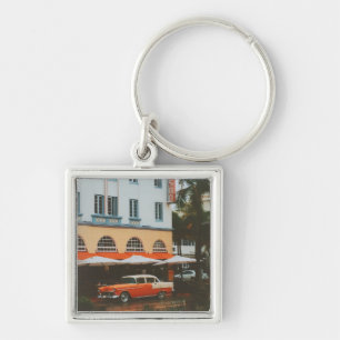 Ocean Drive, South Beach, Miami Keychain