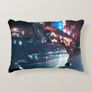 Ocean Drive vintage car Accent Pillow