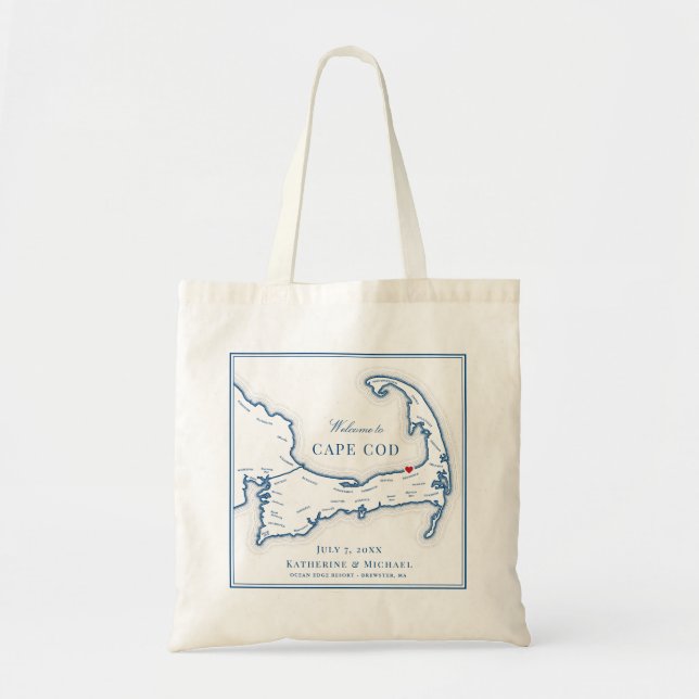 Ocean Edge Resort Brewster MA Wedding Welcome Tote Bag (Front)