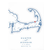 Ocean Edge Resort Wedding Navy Guest Book Poster