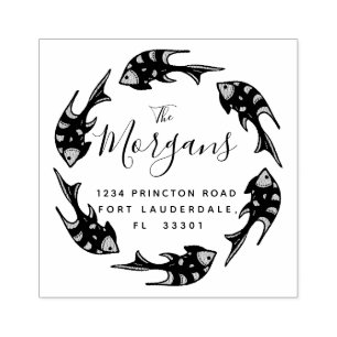 Ocean Elegance   Return Address Stamp