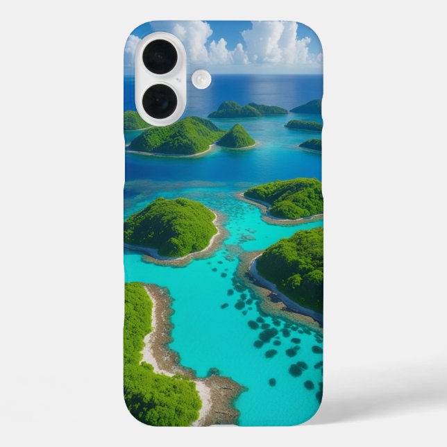 "Ocean Escape: Aerial Island Paradise  Case-Mate iPhone Case (Back)