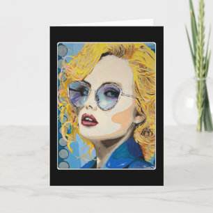 'Ocean Eyes' Painting on a Thank You Card