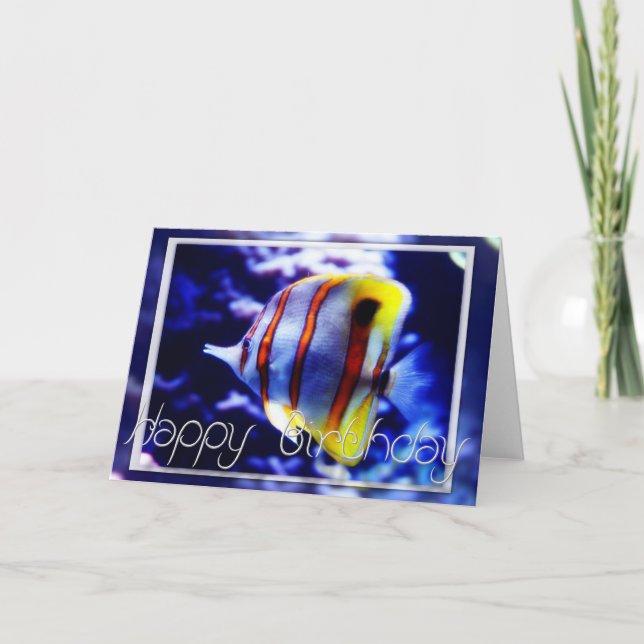 Ocean Fish Bonne Carte de voeux d'anniversaire (Devant)