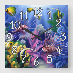 Ocean Fish Sealife Family room Wall Clock
