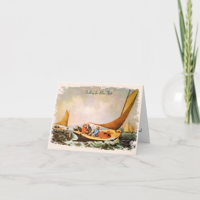 Ocean Fishing Thank You Card (Front)