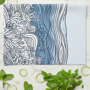 Ocean Floor - Abstract  Kitchen Towel