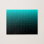 Ocean Floor Serenity Jigsaw Puzzle<br><div class="desc">Faint horizontal rippling in this underwater marine abstract of the blue gradient fade of the black darkness of navy blue of the ocean bottom graduating up to the light aqua blue where the sunlight would be hitting the surface of the sea. Subtle shades of blue give a relaxing feel to...</div>
