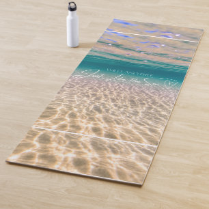 Ocean Floor Wild and Free Summer Beach  Yoga Mat