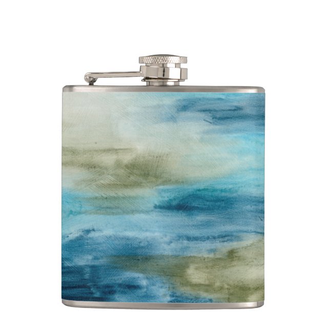 Ocean Flow II Hip Flask (Front)