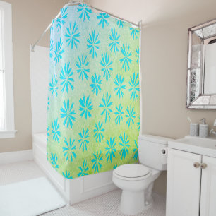 Ocean Flower Shower Curtain