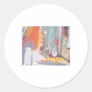 Ocean foam Abstract Jeff Hankamer Artjunkhaus Art Classic Round Sticker