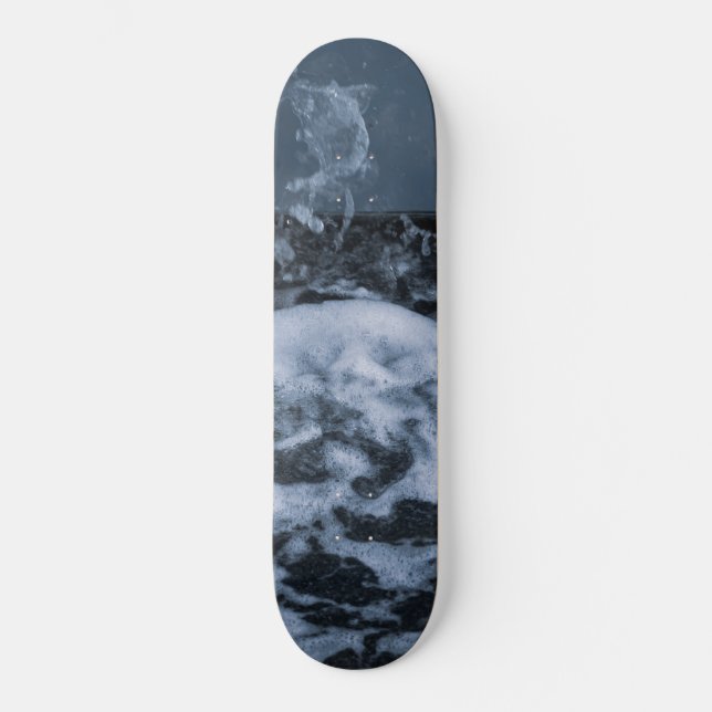 Ocean Foam Splash Closeup 1 Skateboard (Front)