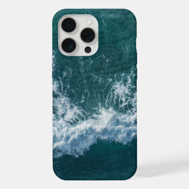 Ocean foamy pattern on water surface iPhone case (Back)