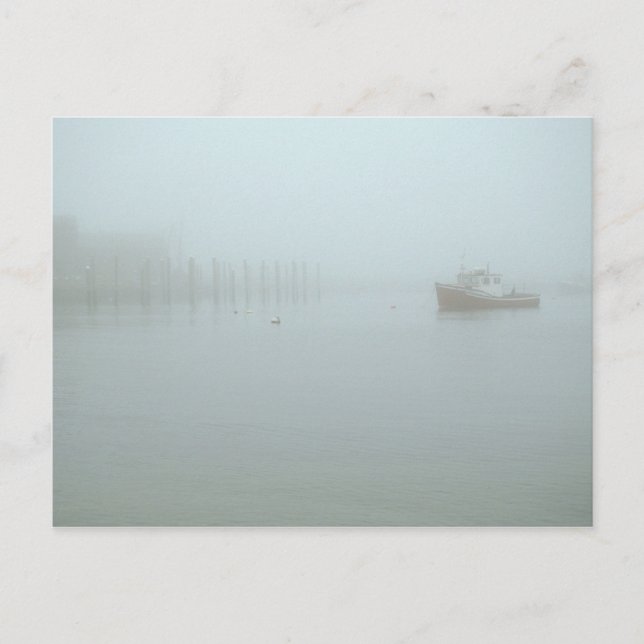 Ocean Fog Little Compton Rhode Island Postcard (Front)