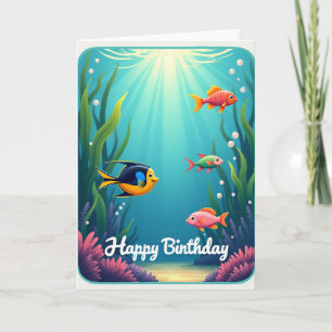 Ocean Friends Birthday Card