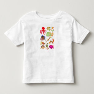 Ocean Friends, Crab and Octopus T-Shirt