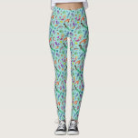 Ocean Friends | Custom Background Colour Leggings<br><div class="desc">These cute leggings feature an ocean theme,  including mermaids,  dolphins,  jellyfish,  clown fish,  seahorses,  coral,  seaweed,  starfish,  and seashells. The background colour can be customized to any colour you'd like!</div>