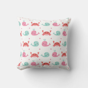 Ocean Friends Throw Pillow