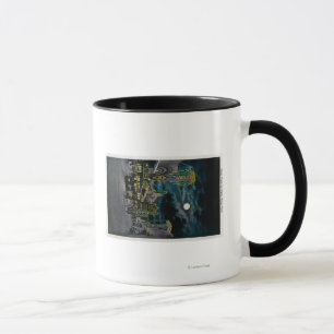Ocean Front at Night, Ocean Park Mug