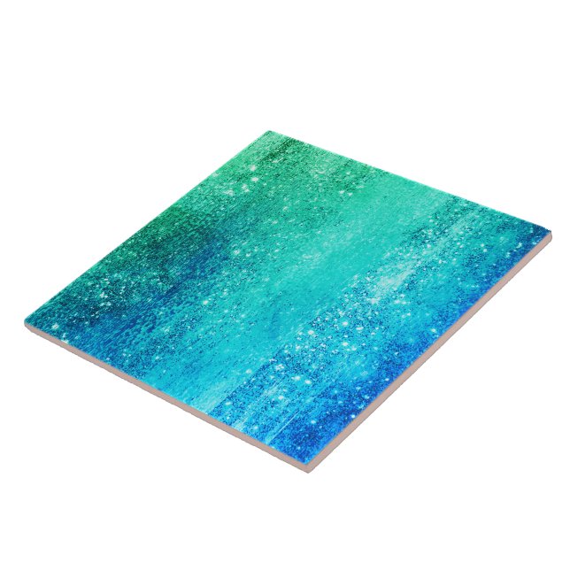 Ocean glam nr2 gradient blue-green tile (Side)