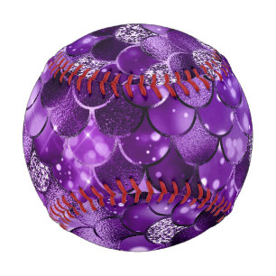 Ocean Glamour Colourful Fish Scales Pattern Baseball