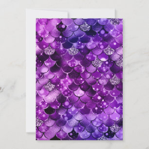 Ocean Glamour Colourful Fish Scales Pattern Thank You Card