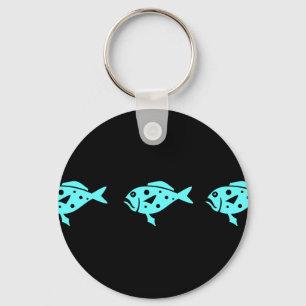 Ocean Glow_Aqua Blue Grouper Keychain