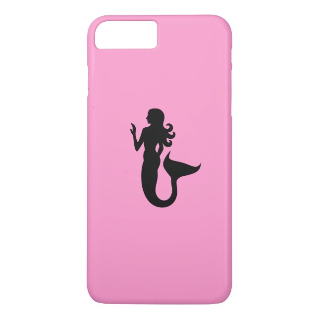 Ocean Glow_Black-on-Pink_Alluring Mermaid Case-Mate iPhone Case (Back)