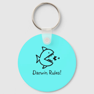 Ocean Glow_Darwin Rules! Keychain