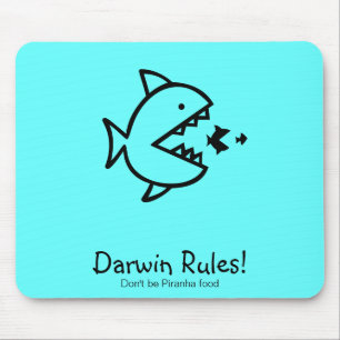 Ocean Glow_Darwin Rules! Mouse Pad