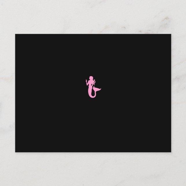 Ocean Glow_Pink Mermaid Postcard (Front)