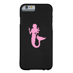 Ocean Glow_Pink-on-Black Mermaid Barely There iPhone 6 Case