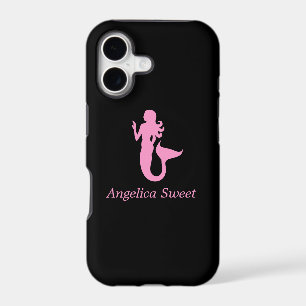 Ocean Glow_Pink-on-Black Mermaid_personalized
