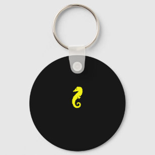 Ocean Glow_Yellow Seahorse Keychain