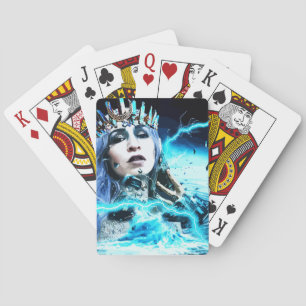Ocean Goddess Fantasy Abstract Art Playing Cards